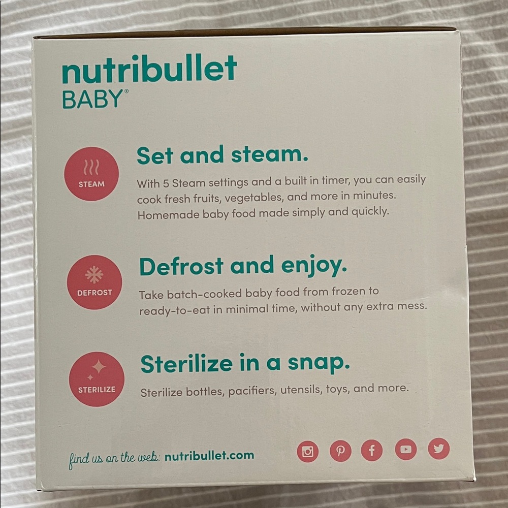 NIB Nutribullet Baby Turbo Steamer - Picture 4 of 4